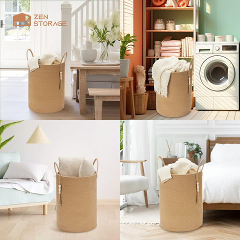 Jute Laundry Hamper