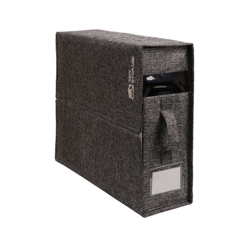 ZenStorage Foldable Sheet Storage Box (King & Queen Size) with Window and Label, 4-Pack