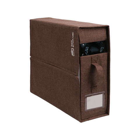 ZenStorage Foldable Sheet Storage Box (King & Queen Size) with Window and Label, 4-Pack